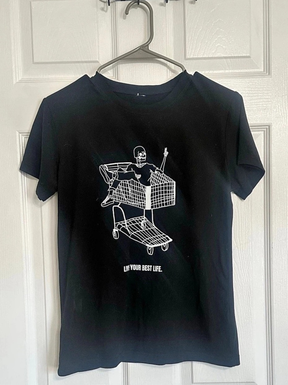 Goth skeleton Short Sleeve Tee in Black